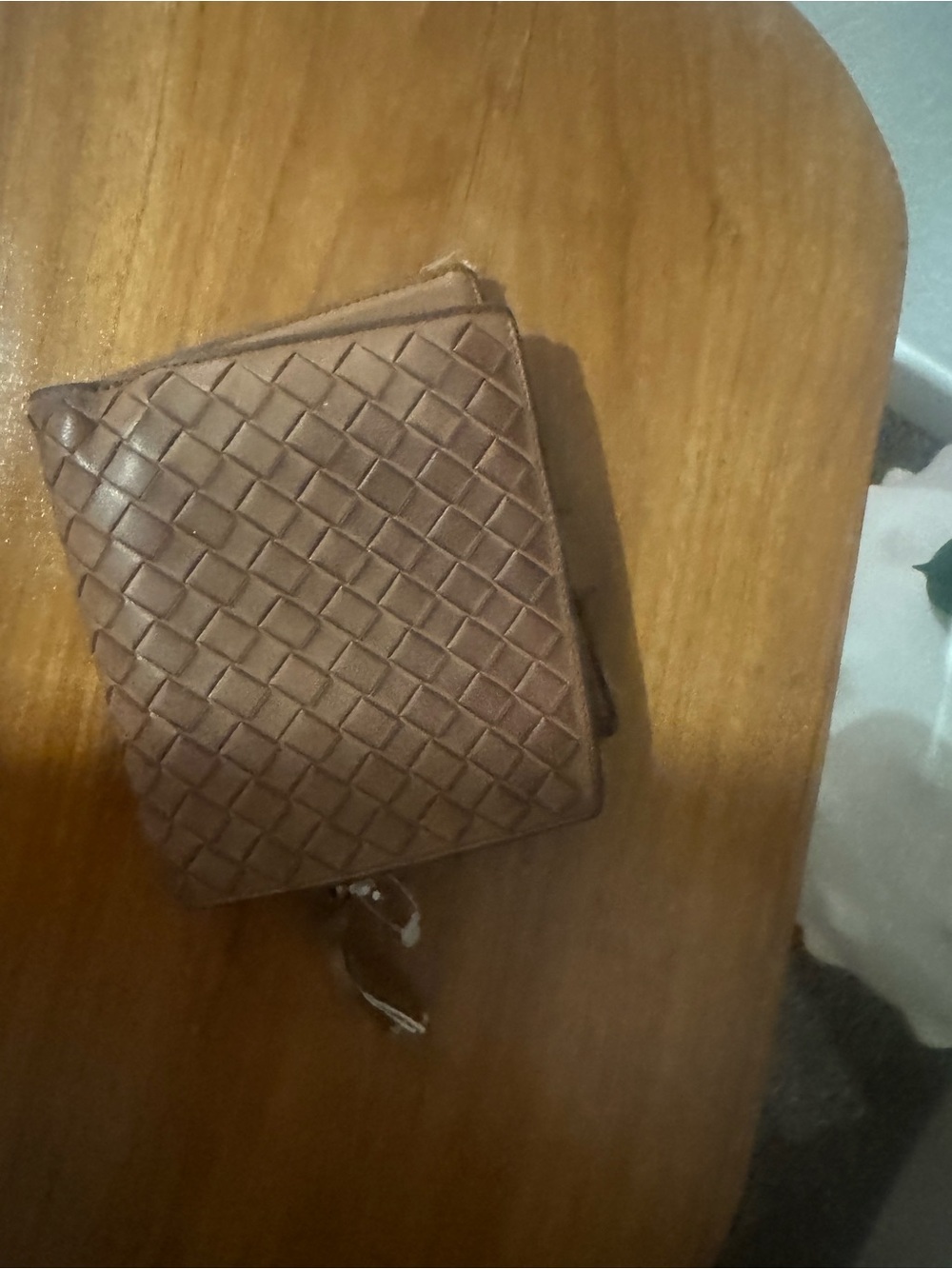 Bottega Veneta Brown Intrecciato Zip Wallet